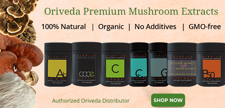 oriveda mushroom extracts authorized distributor